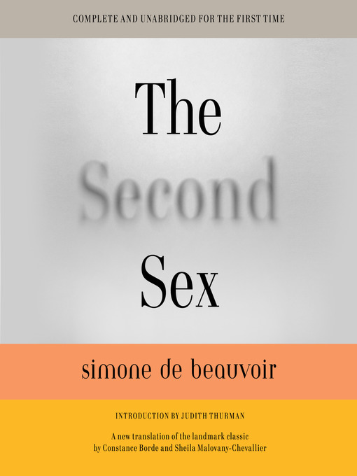 Title details for The Second Sex by Simone De Beauvoir - Wait list